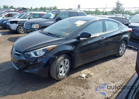 2016 Hyundai Elantra Se z USA, uszkodzony, nr VIN KMHDH4AE0GU606313